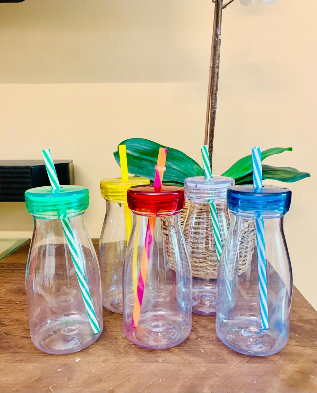 Pack of 3 Milkshake Bottles as a party favor for unique return gifts