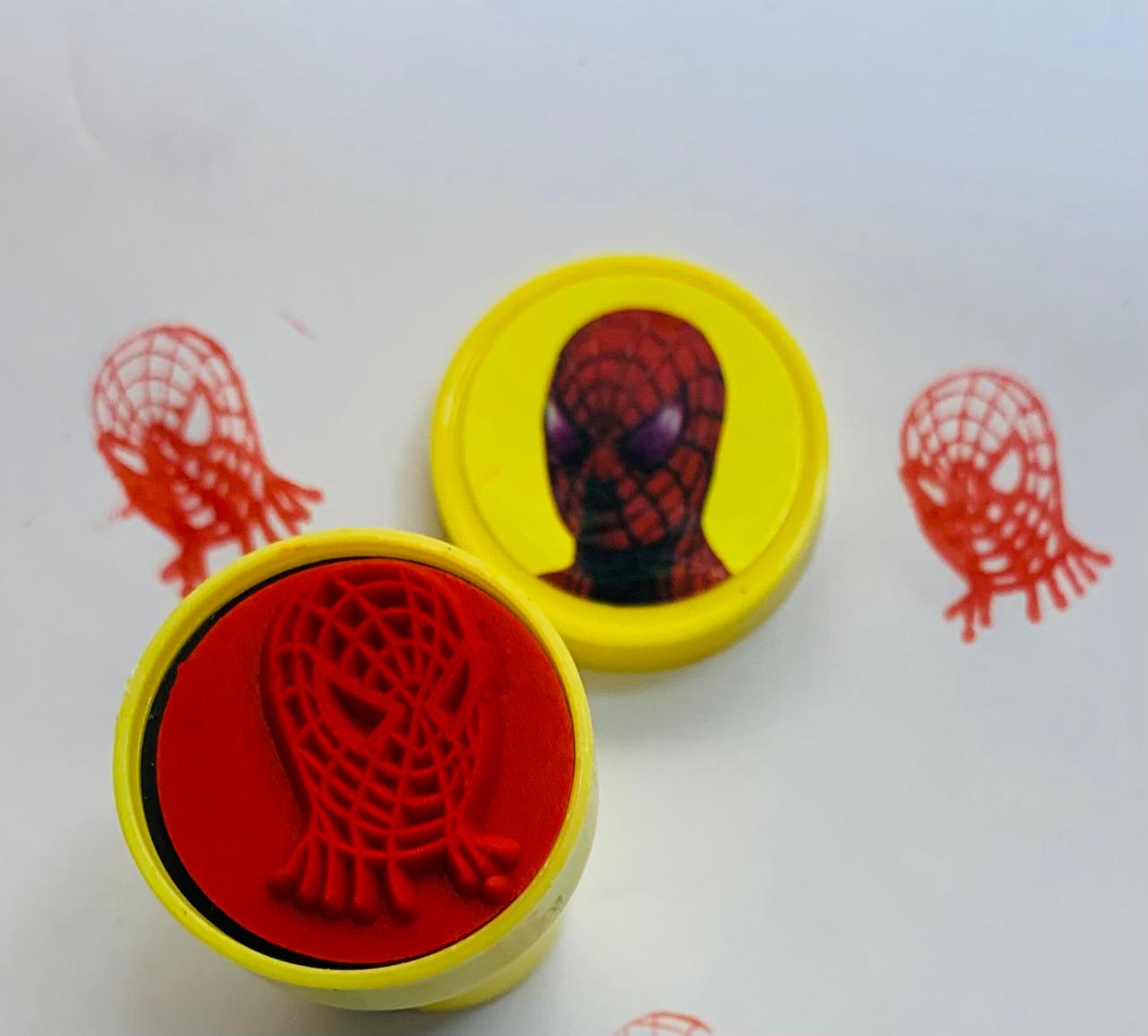 Pack of 5 Spider man Stamps for Kids - Super Hero Party bag fillers