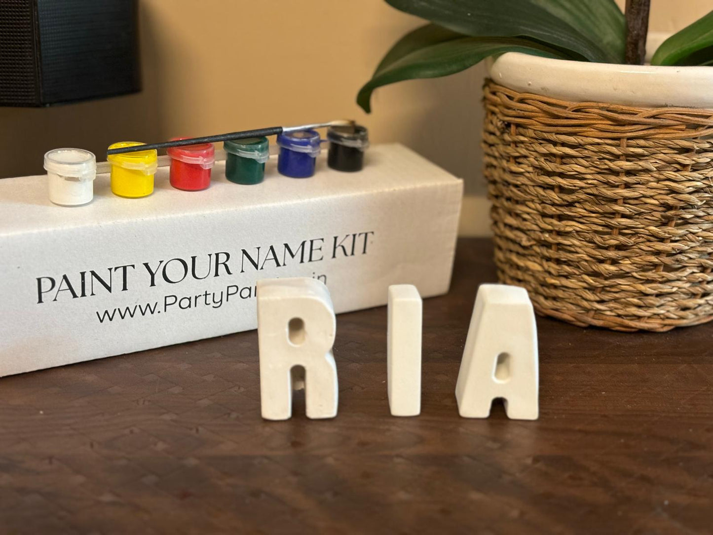 Paint your own name kit - Personalised Return gifts for kids